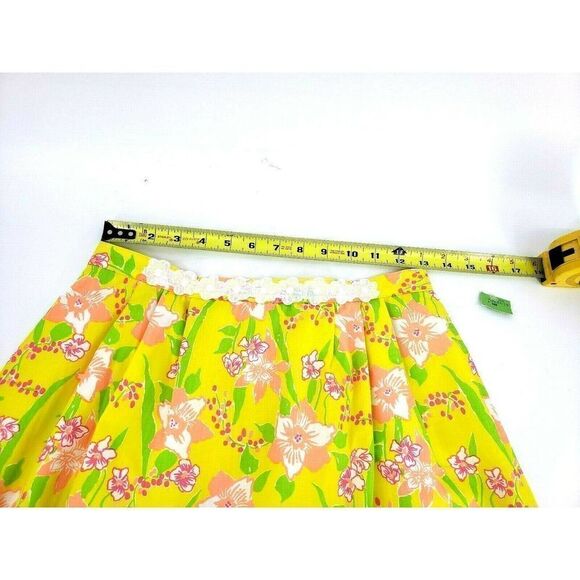 Vintage The Lilly Pulitzer Inc Yellow Skirt Size 12 Sportswear Division - Picture 10 of 12